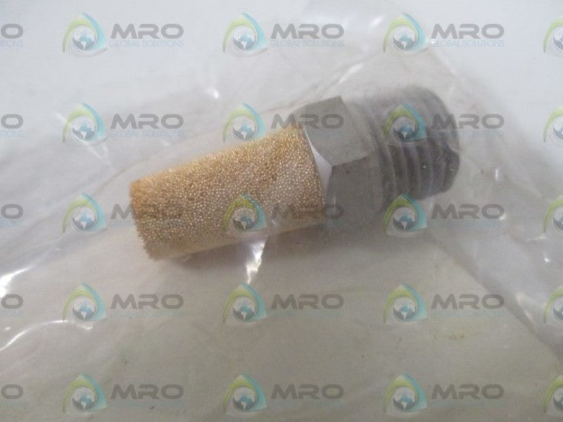 LOT OF 4 NORGREN MS002A SINTERED BROZED 1/4 EXHAUST MUFFLER*NEW INA BAG*