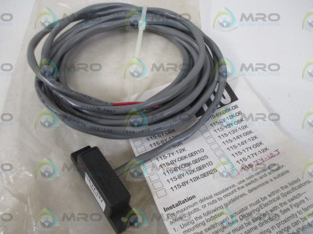 SENTROL 115-7Y-12J INTERLOCK SWITCH (AS PICTURED) * NEW IN A BAG *