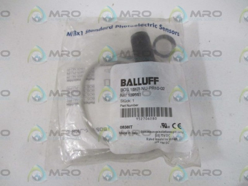 BALLUFF BOS18KR-NU-PR10-02 PHOTOELECTRIC SENSOR * NEW IN A FACTORY BAG *