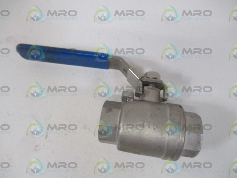 FASTENAL 1" 316 1000 WOG BALL VALVE *NEW NO BOX*