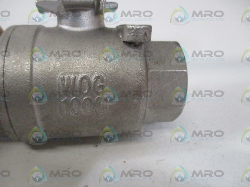 FASTENAL 1" 316 1000 WOG BALL VALVE *NEW NO BOX*