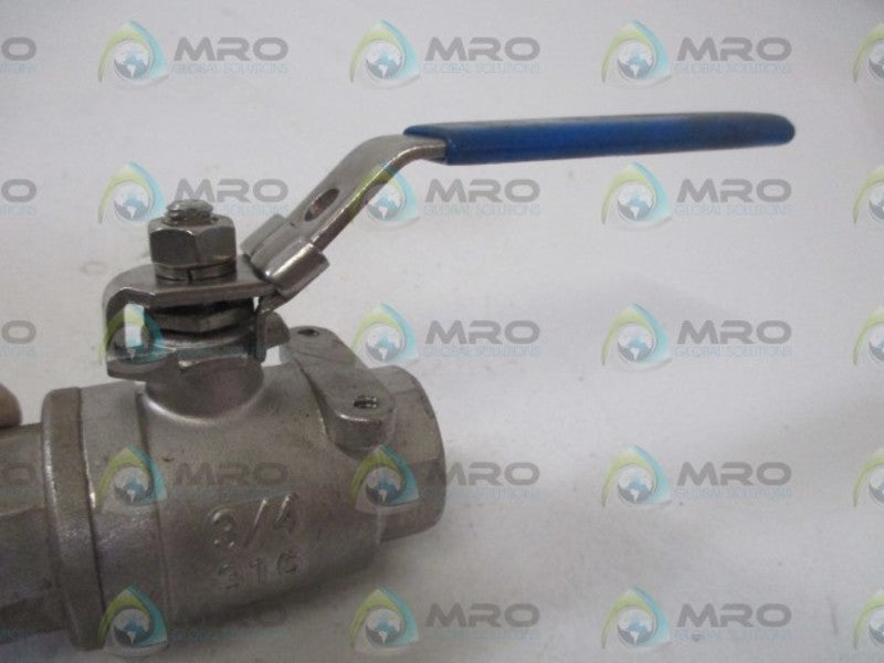 FASTENAL 3/4" 316 1000 WOG BALL VALVE *NEW NO BOX*