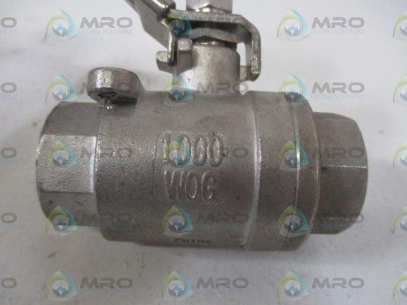 FASTENAL 3/4" 316 1000 WOG BALL VALVE *NEW NO BOX*