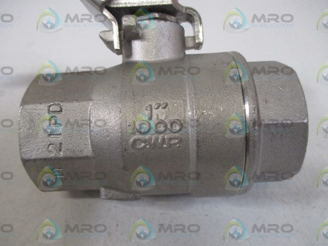 SHARPE CF8M 1" 1000 CWP BALL VALVE *NEW NO BOX*