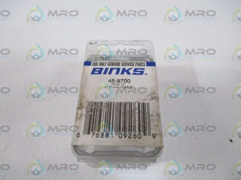 BINKS 45-9700 FLUID NOZZLE * ORIGINAL PACKAGE *