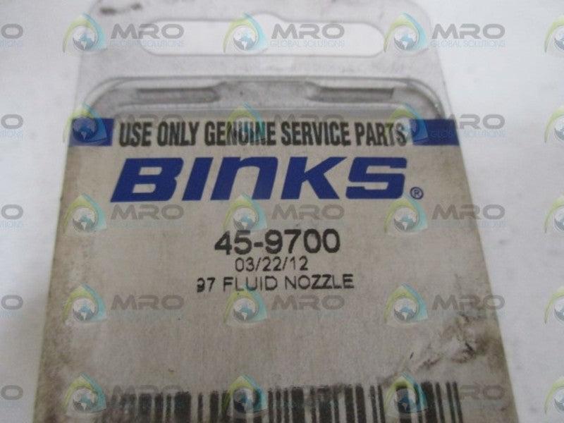 BINKS 45-9700 FLUID NOZZLE * ORIGINAL PACKAGE *
