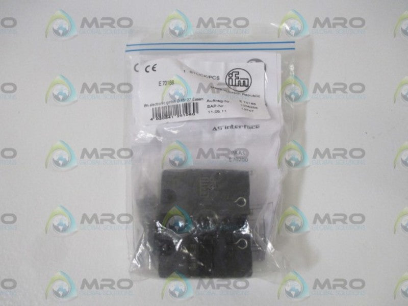IFM EFECTOR E70188 FLAT CABLE ADAPTER * NEW IN FACTORY BAG *