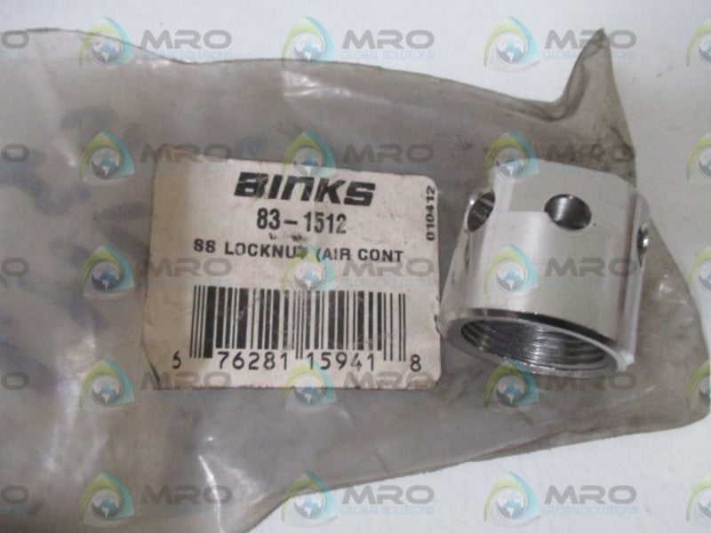BINKS 83-1512 LOCKUP (AIR COUNT) * NEW IN A BAG *