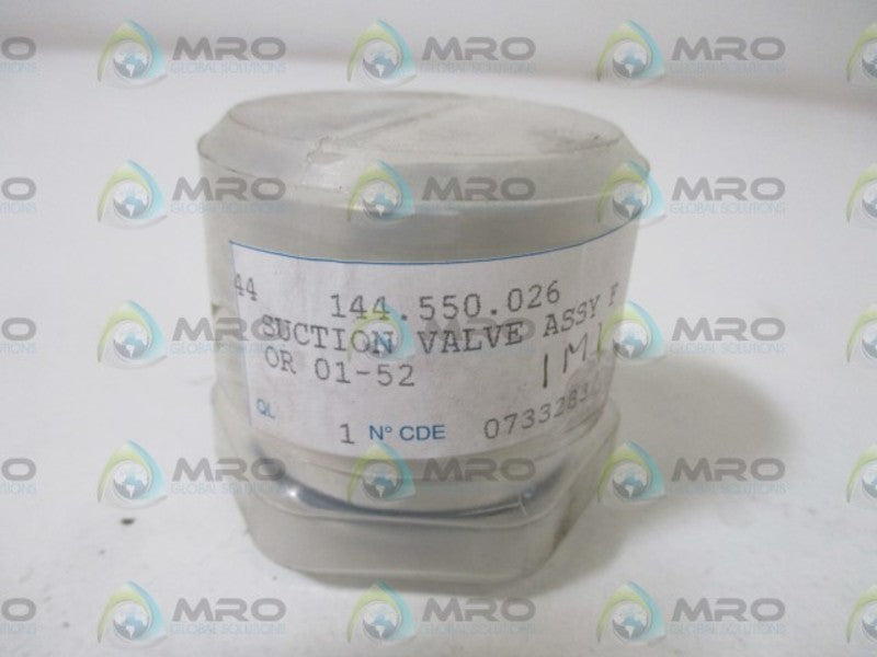KREMLIN 144.550.026 SUCTION VALVE ASSY. * ORIGINAL PACKAGE *