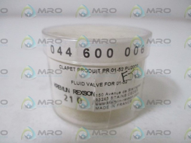 KREMLIN 044 600 006 FLUID VALVE * ORIGINAL PACKAGE *