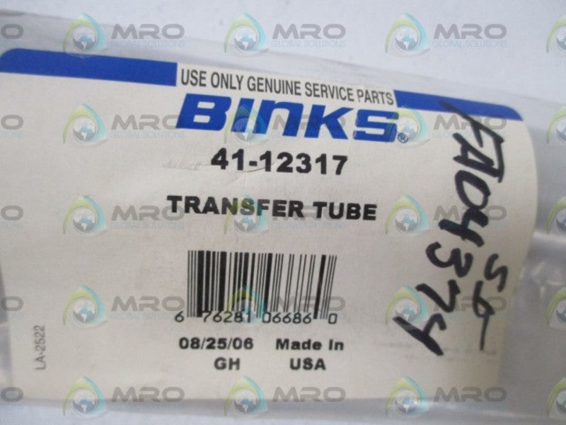 BINKS 41-12317 TRANSFER TUBE * NEW IN A BAG *