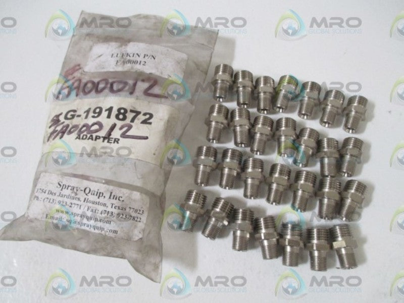 LOT OF 28 SPRAY-QUIP INC, G-191872 ADAPTER *NEW IN A BAG*
