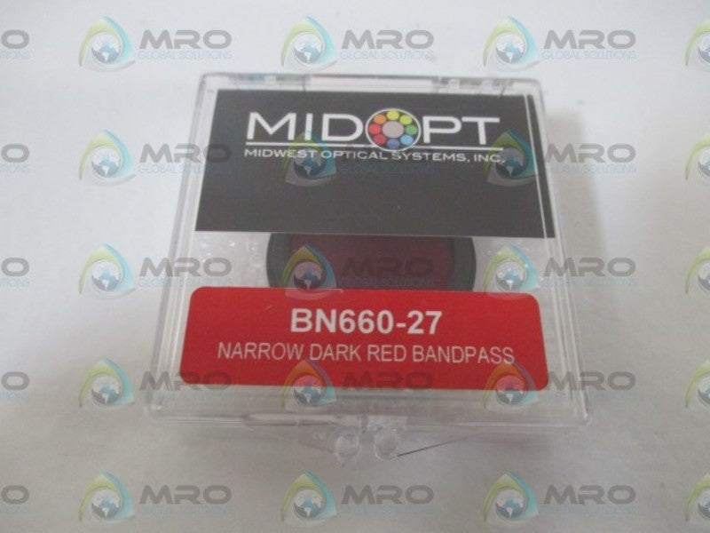 MIDWEST BN660-27 NARROW DARD RED BANDPASS * ORIGINAL PACKAGE *