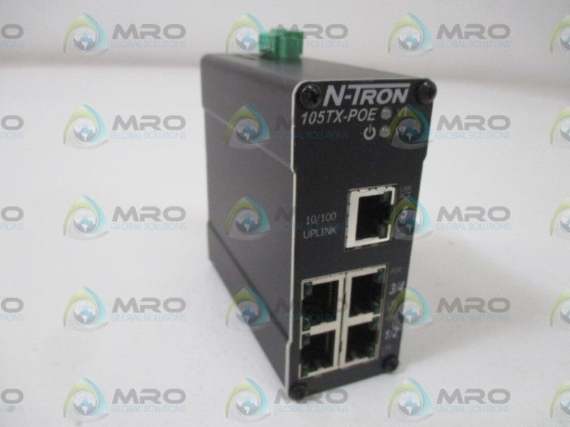 N-TRON 105TX-POE ETHERNET SWITCH * NEW NO BOX *