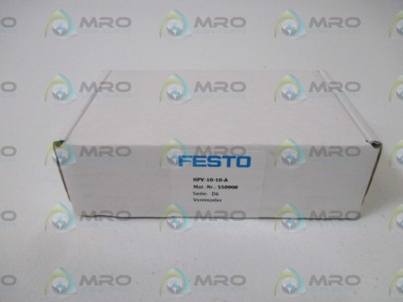 FESTO HPV-10-10-A FEED SEPARATOR * FACTORY SEALED *