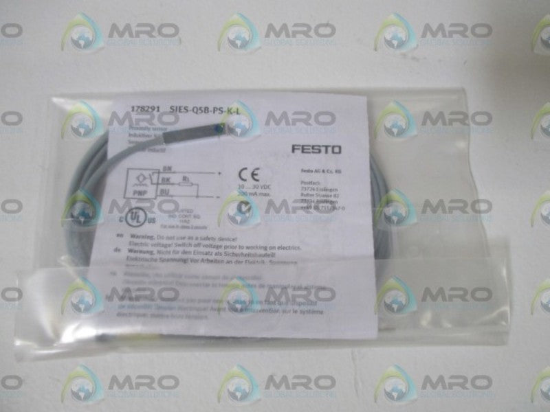 FESTO SIES-Q5B-PS-K-L PROXIMITY SWITCH * NEW IN A FACTORY BAG *