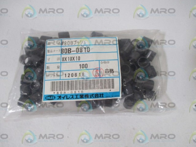 LOT OF 100 OILES 80B-0810 STRAIGHT BRUSHING *NEW IN A BAG*