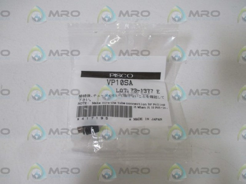 PISCO VP10SA TUBE CONNECTION *NEW IN A FACTORY BAG*