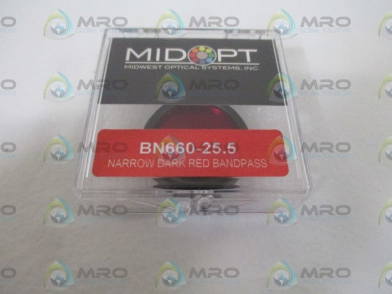 MIDWEST BN660-25.5 NARROW DARK RED BANDPASS * ORIGIANAL PACKAGE *