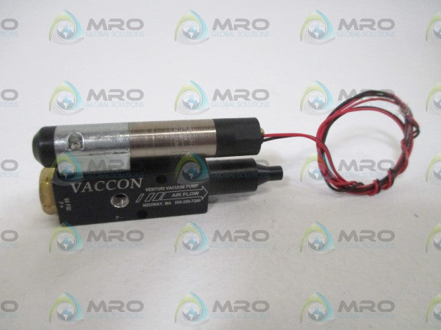 VACCON VP01BV-60M-ST2-VSMP-QD-6 SOLENOID VALVE(AS IS) *NEW NO BOX*