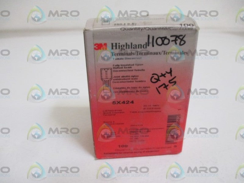 LOT OF 175 3M 5X424 TERMINALS *NEW IN BOX*