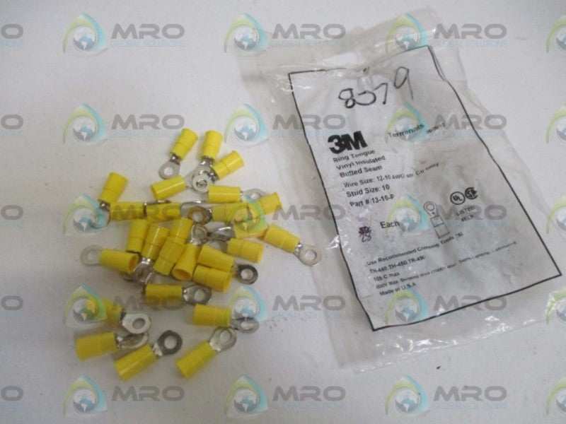 LOT OF 28 3M 13-10-P RING TONGUE/VINYL INSULATED *NEW NO BOX*