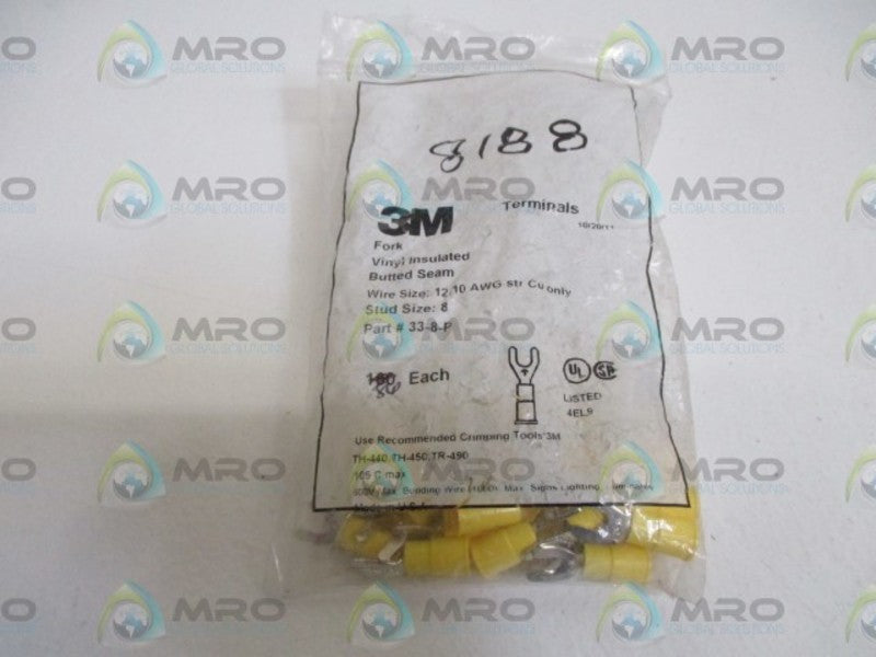 LOT OF 86 3M 33-8-P FORK/VINYL INSULATED *NEW NO BOX*