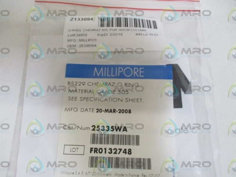 MILLIPORE 25335WA O-RING * NEW IN A BAG *