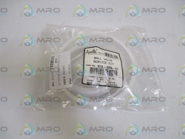 APOLLO 87A-020-01 BALL VALVE SERVICE KIT * NEW IN A FACTORY BAG *