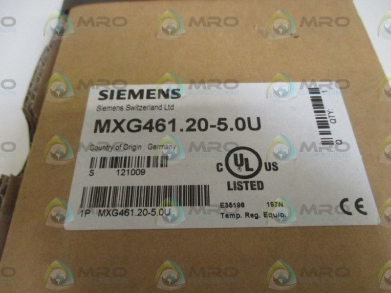 SIEMENS MXG461.20-5.0U MODULATING CONTROL VALVE * FACTORY SEALED *