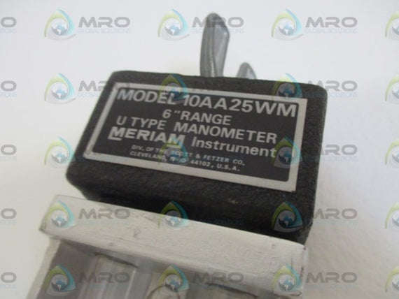 MERIAM 10AA25WM MANOMETER 6" * NEW IN BOX *