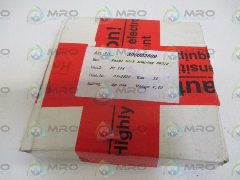 LOT OF 2 H4018 PANEL LINK ADAPTER *NEW IN BOX*