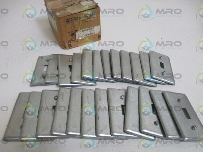 LOT OF 24 HUBBELL 865 PLAIN SWITCH PLATE *NEW IN BOX*