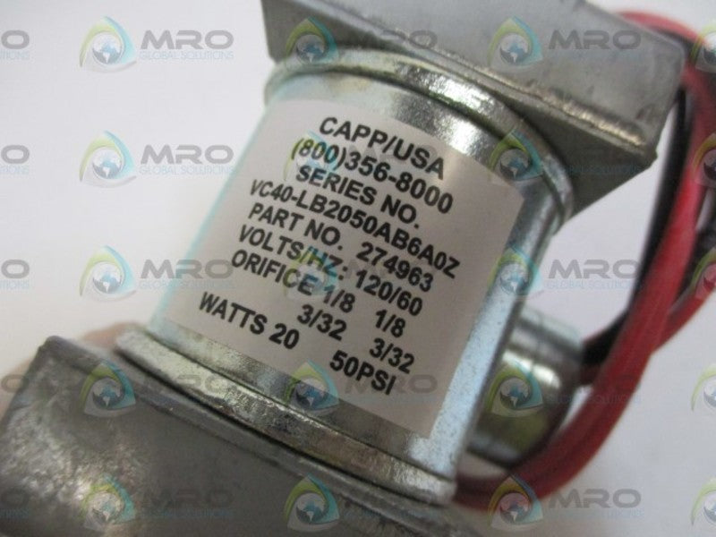 SKINNER VALVE VC40-LB2050AB6A0Z SOLENOID VALVE *NEW NO BOX*