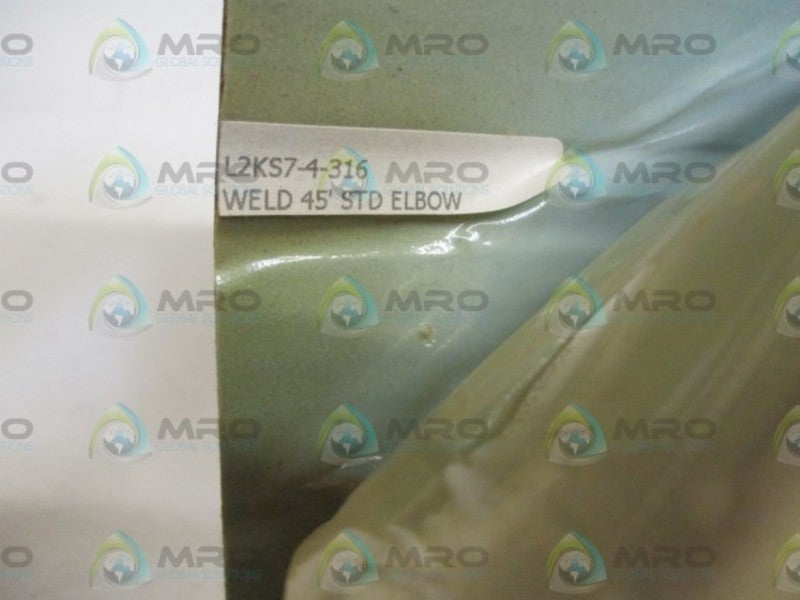 L2KS7-4-316 WELD 45' STD ELBOW * ORIGINAL PACKAGE *