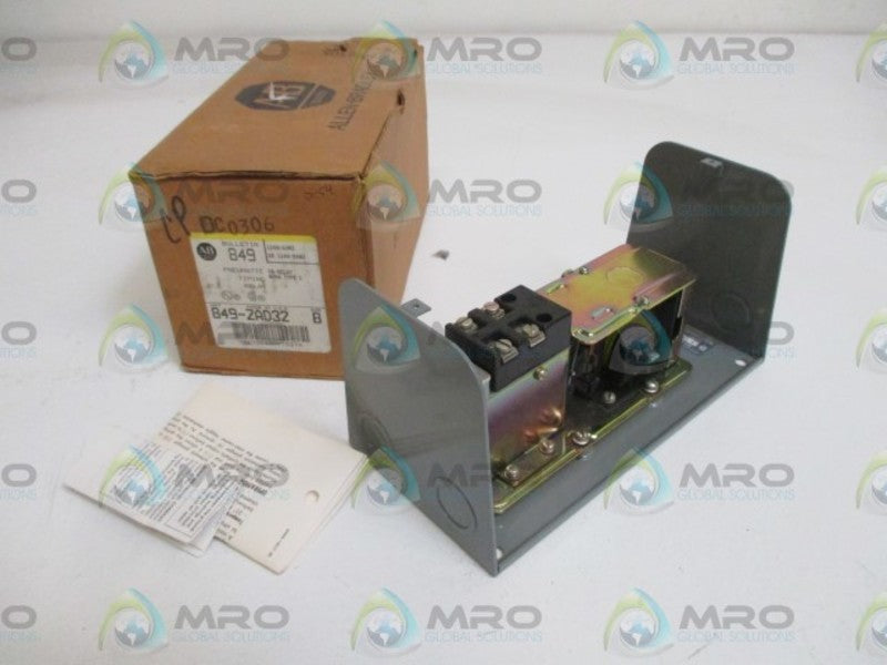 ALLEN BRADLEY 849-ZAD32 SER.B TIMING RELAY (MISSING COVER)*NEW IN BOX*