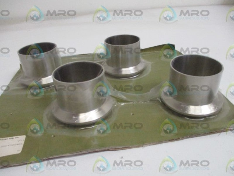 LOT OF 4 STEEL & O'BRIEN 14WLI MALE I-LINE LONG WELD FERRUL 3"*ORININAL PACKAGE*