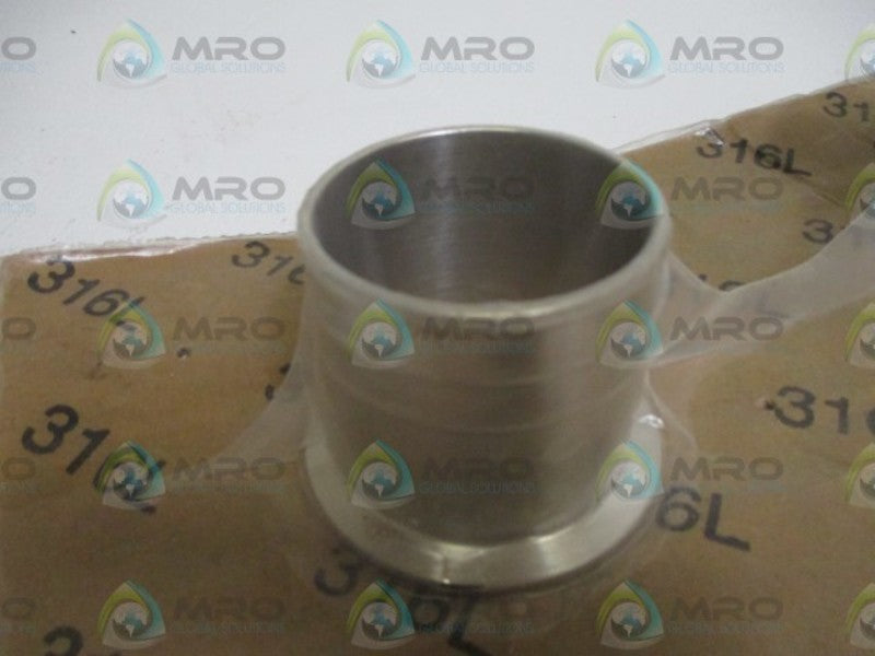 LOT OF 2 CHEMCORR AAR02500-316L RUBBER HOSE ADAPTER *ORIGINAL PACKAGE*