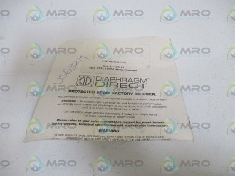 DIAPHRAGM DIRECT DD10-STFM SIZE 1" / DN 25 DIAPHRAGM * ORIGINAL PACKAGE *