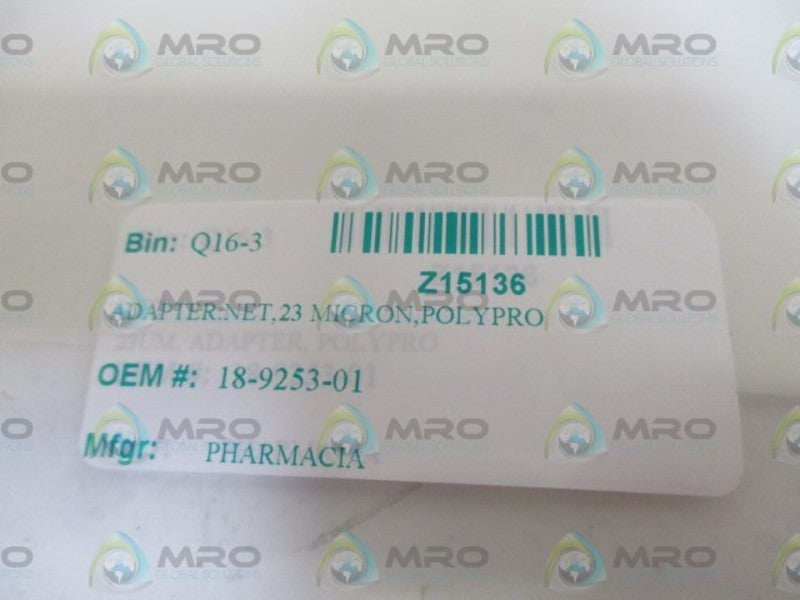 PHARMACIA 18-9253-01 ADAPTER * NEW IN A BAG *
