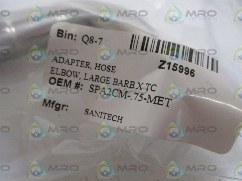 SANITECH SPA2CM-.75-MET HOSE ADPATER * NEW IN A BAG *