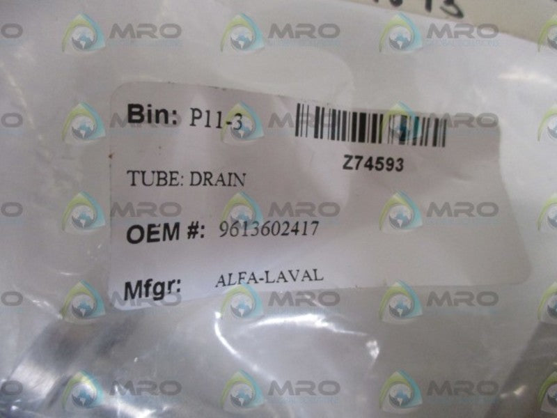 ALFA-LAVAL F2116MDG 1/2" DRAIN TUBE * NEW IN A BAG *