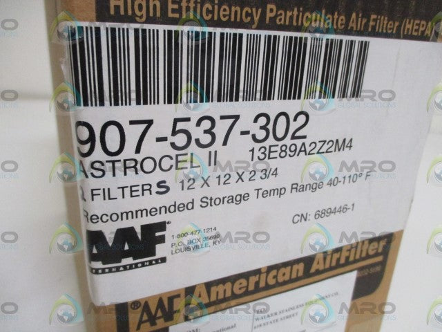 LOT OF 2 ASTROCEL 907-537-302 AIR FILTER *NEW IN BOX*
