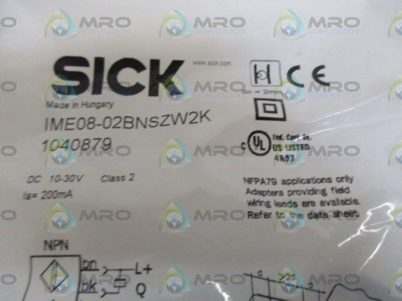 SICK IME08-02BNSZW2K PHOTOELECTRIC SWITCH * NEW IN A FACTORY BAG *