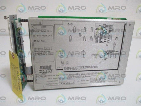 BENTLY NEVADA 3300/25-03-06-06-00-00-01-00 DUAL VECTOR MONITOR * NEW NO BOX *