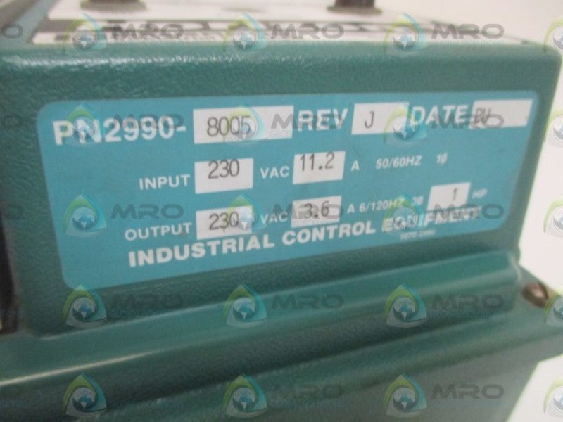 EMERSON PN2990-8005 REV. J AC DRIVE  NSNP