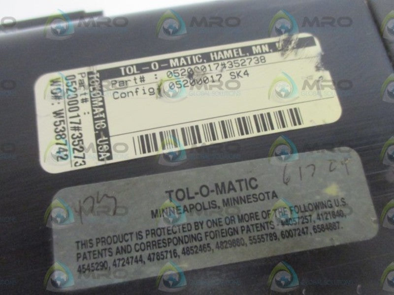 TOL-O-MATIC 05200017#352738 PNEUMATIC LINEAR SLIDE  NSNP
