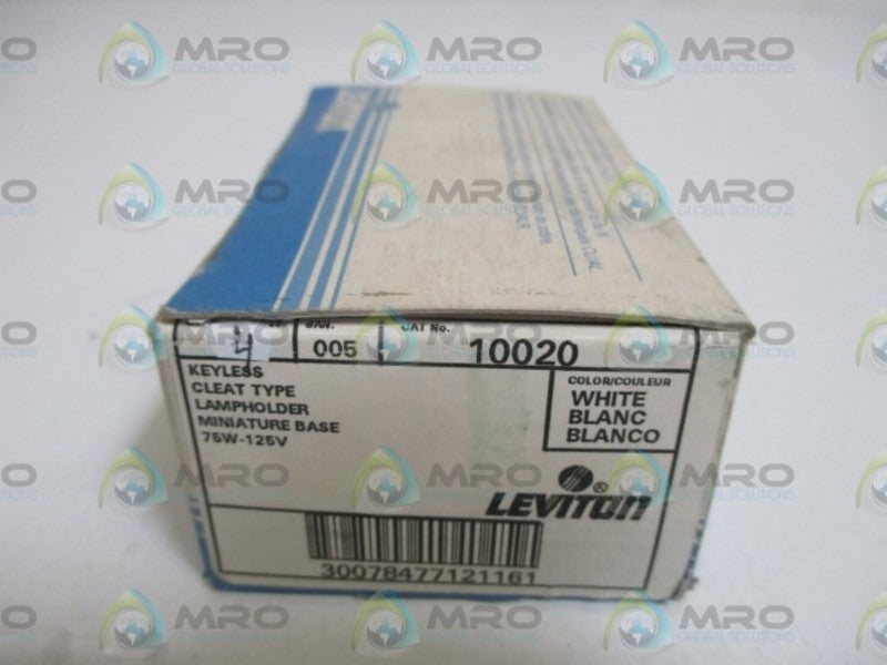 LOT OF 4 LEVITON 10020 LAMPHOLDER *NEW IN BOX*