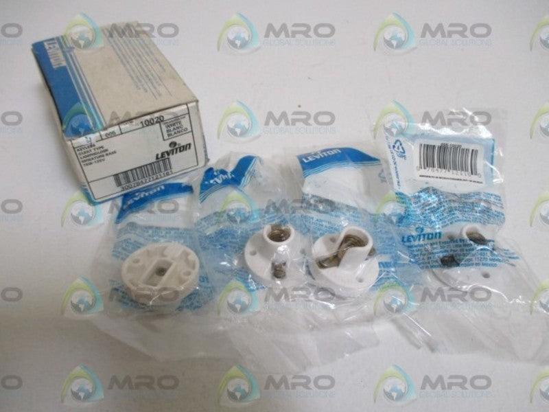 LOT OF 4 LEVITON 10020 LAMPHOLDER *NEW IN BOX*