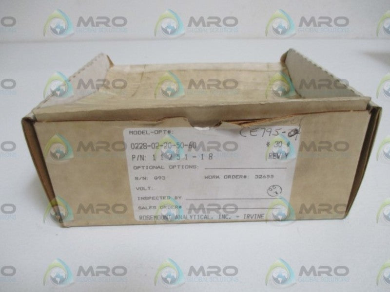 ROSEMOUNT 11251-18 SENSOR ASSEMBLY  NSMP